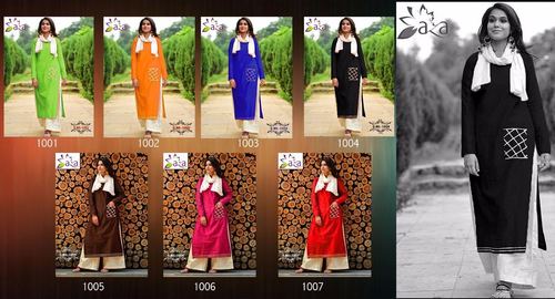 semi Stitched Cotton Kurta