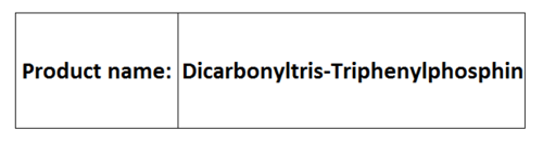 Dicarbonyltris-Triphenylphosphine Ruthenium Dicarbonyltris-Triphenylphosphine Ruthenium