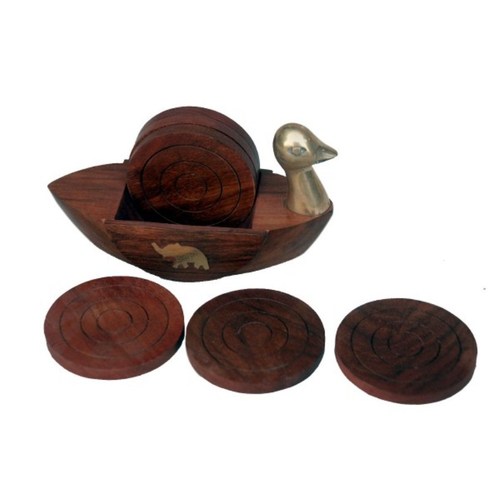 Desi Karigar Swan Shape Coaster Set