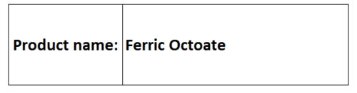Ferric Octoate - Brown Liquid, Fe(C18H35O2)3, 0.9 g/cm³ | Iron Source, Catalyst, Drying Agent, Versatile