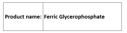Ferric Glycerophosphate