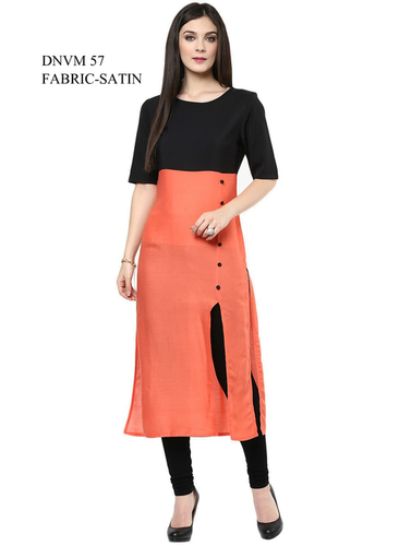 Semi Coton Designer Cotton Kurti