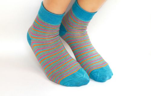 LYCRA STRIPER ANKLET Socks