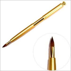Reversible gear lip brush gold