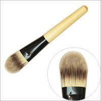 Must Have Foundation Brush - Takalon Synthetic Hair, Color Coded Aluminum Ferrule, Item #14 | Streak-free, Even Application, Easy To Clean, Comfortable Grip