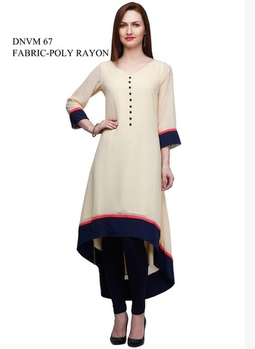 Poly Rayon Designer Ladies Kurti