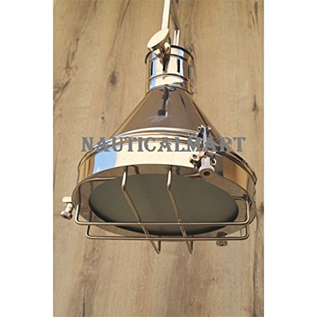 Chrome Grill Pendant Lamp