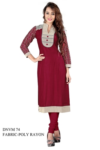Red Designer Ladies Kurti