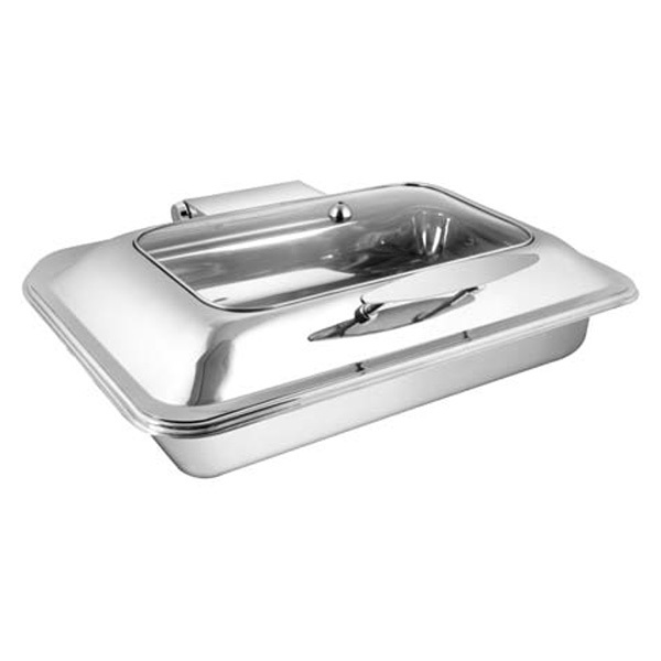 Rectangular Rect Glass LID Chafer