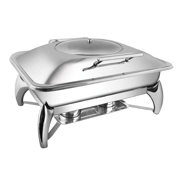 Rectangular Glass LID Chafer W-Smart Legs