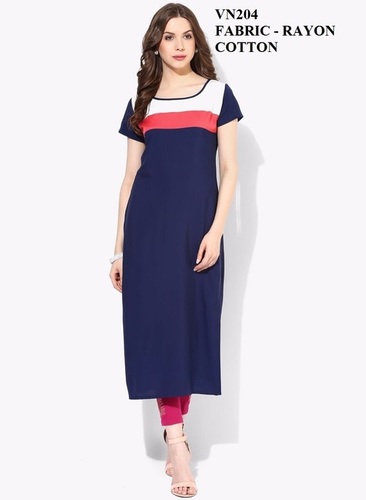 Cotton Rayon Fancy Kurti