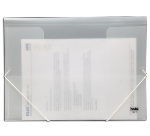 Document Case - A4 Size | Translucent Colors, Elastic Closure for Cataloging and Archiving Documents