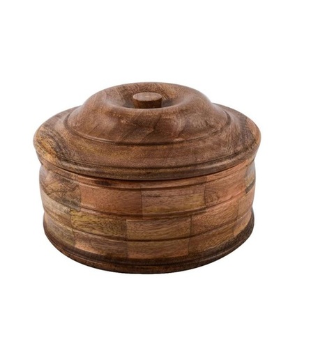 Desi Karigar Wooden Chapati Box