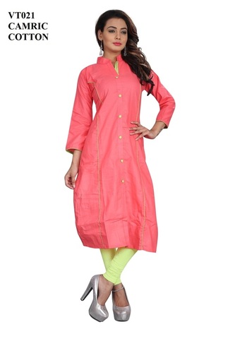 Satin Fancy Cotton Kurti