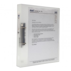 Paper Board - A4 Size, White | Lightweight Double Strong Paper Board, 25mm 2"D" Ring Binder, Edge Protection, Finger Hole, Poly Coated, Pocket for File Index Ticket