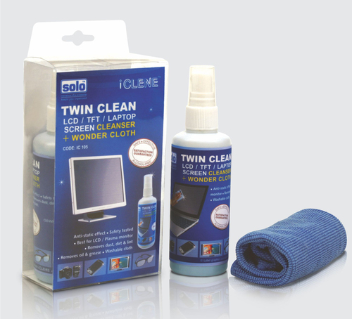 Cleaner - Micro Filament Cloth Included | Isopropyl Alcohol Free Non-Streaking Anti-Static Fluid for Flawless Display Cleaning