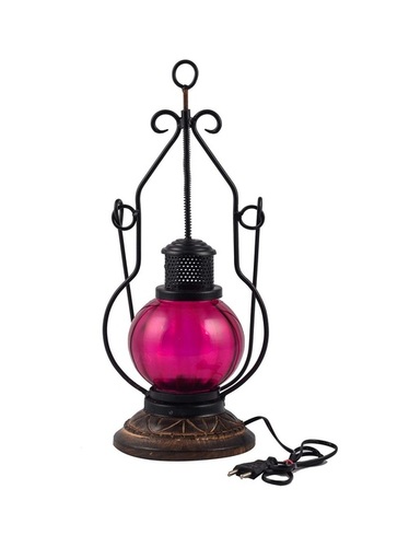 Desi Karigar Wooden Base Pink Lantern