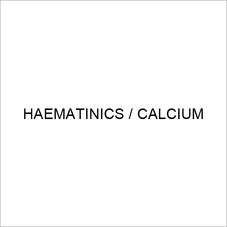 Haematinics And Calcium Supplements Dosage Form: Capsul