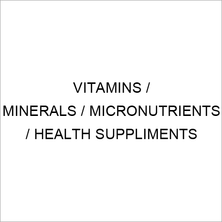 VitaminMineralMicronutrient & Health Supplements Dosage Form: Powder