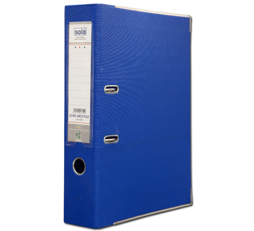 Lever Arch Files - A4 Size, Blue | Strong Board with Poly Coating, Steel Coated Edges, Holds Up to 500 Sheets