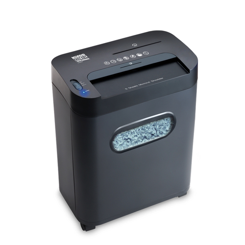 Easycut Micro-Cut Shredder - 8 Sheet Capacity, 12.7L Bin | Auto Start/Stop, Manual Reverse, Mobility Casters, CD Shredding