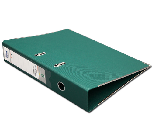 Lever Arch Files - A4 Size, Green | Lightweight Strong Board with Steel Coated Edges, Holds Up to 500 Sheets, Spine Label for Easy Identification
