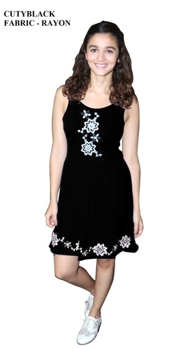 Black Fancy Western Kurti