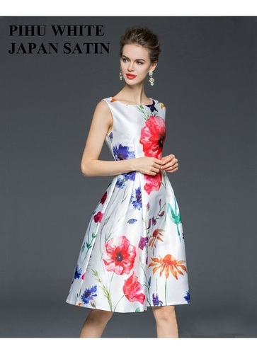 Fancy Western Kurti - Japan Satin, Sizes M, L, XL, XXL | Party Wear, Printed, Short Sleeve, Washable, Suitable for All Seasons