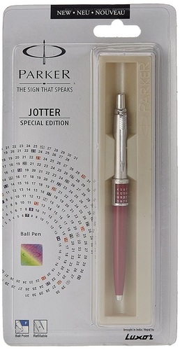 Ball Pen - Stainless Steel & ABS Plastic, Gloss Blue Finish with Tungsten Carbide Tip, Chrome Plated Clip for Elegance