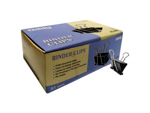 Binder Clip - Corrosion-Resistant Tempered Steel, 51mm Size , Easy Grip Handle for Comfort, Nickel-Plated Handles for Permanent Binding, 3 Dozen Pack