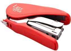 Less Effort Staplers - All Metal Body with High Impact Plastic Casing | Ergonomic Design, Built-in Stapler Remover, Reload Indicator, Soft Touch