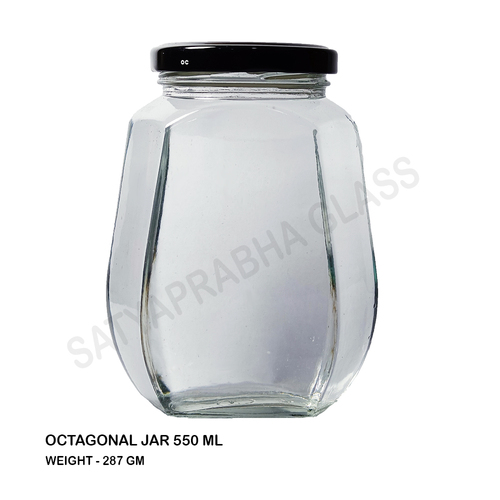 550 ML Octagonal Jar