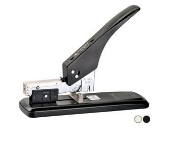 Heavy Duty Stapler - All Metal Build, Adjustable Paper Guide for Jam Clearing, Rotating Anvil for Various Staple Sizes, Rubber Base to Prevent Surface Scratches