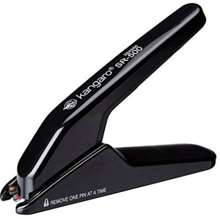 Staple Remover - Durable Metal, High Impact Plastic Cover | Lifts Standard & Heavy Duty Staples, Built-In Clamping Prevents Kick Back