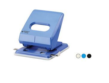Heavy Duty Paper Punch - All Metal Body with High Impact Plastic Casing | Removable Chip Tray, Metal Guide Bar, 1 Piece
