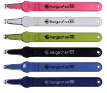 Stapler Remover - High-Quality Plastic, Assorted Color | Removes Staples No.10, 24/6, 26/6, B8 (1/4''), Elegant Pen Style, Single Piece