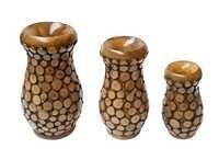 Desi Karigar Beautiful Design Flower Vase Set (Set Of 3)