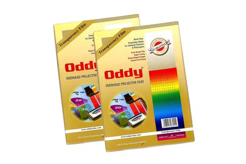 OHP Sheets - A4 Size (210mm x 297mm), 100 Micron | High Grade Transparencies, Instant Ink Drying, Sharp Edged Images, Good Contrast for Various Uses