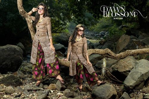 Brown Western Kurti