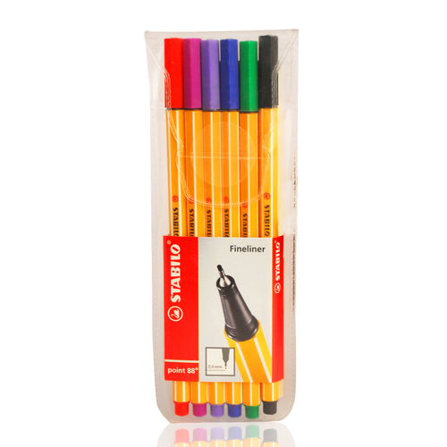 Premium Pens - Polypropylene, 0.4mm Fine Tip | Indestructible Metal Enclosed Tip, Long Cap-Off Time, Ventilated Cap, Hexagonal Grip
