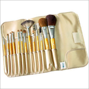13 Piece Professional Brush Set - Goat & Sable Hair, Wooden Handles | Soft Bristles, Versatile, Durable, Cloth Case