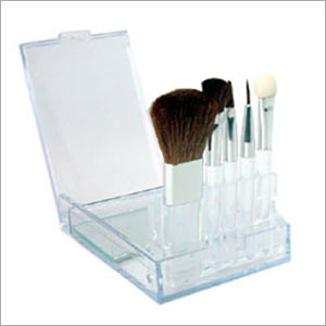 Tiny Essential Brush Kit - Pony Hair 82x54x15 mm | 7 Brushes Portable Clear Case Essential Kit