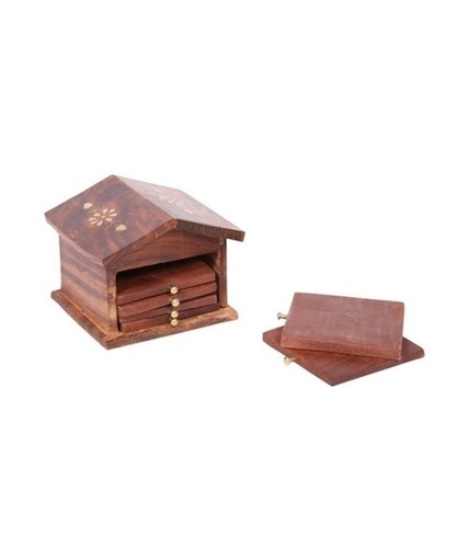 Desi Karigar Decorative Hut Designed Tea/ Coffee Coaster Set