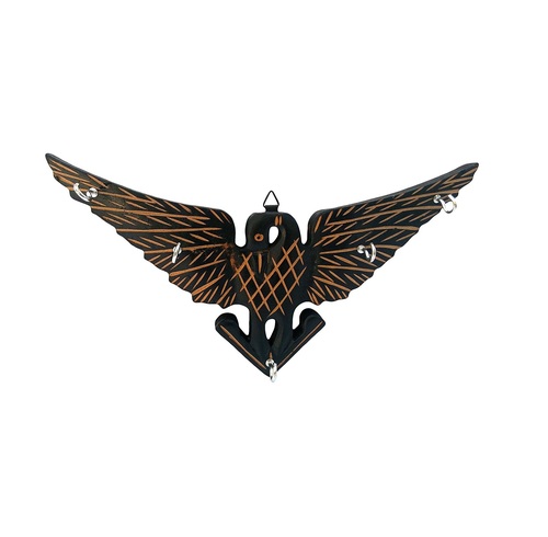 Desi Karigar Handmade Wooden Key Hanger Holder Wall Décor Eagle