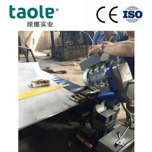 Plate edge beveling and milling machine