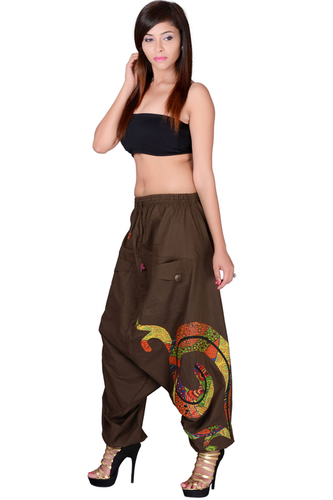 Woven Cotton Ladies Harem Pants
