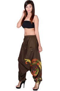 Woven Cotton Ladies Harem Pants