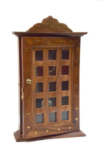 Desi Karigar Wooden Wall Hanging / Mounting Letter Organizer With Key Hooks / Hanger/ Holder/Key Box
