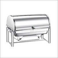 Rectangular Roll Top - Stainless Steel, Variable Dimensions, Silver Color | Durable Design, Easy Cleaning, Food Service, Rectangular Shape, Roll Top Lid