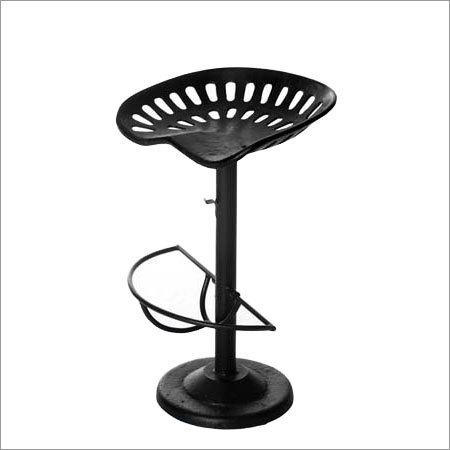 Black Iron Bar Stool